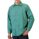 Tillman 6230 36" 9 oz. Green FR Cotton Welding Jacket, Large