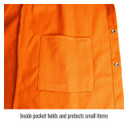 Black Stallion FO9-30C TruGuard 200 FR Cotton Welding Jacket, Safety Orange, 3X-Large