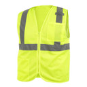 Black Stallion VS2020 ANSI Class 2 Standard Hi-Vis Safety Vest, Lime, 2X-Large