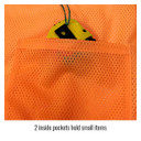 Black Stallion VS2030 ANSI Class 3 Short Sleeve Hi-Vis Safety Vest, Orange, Medium