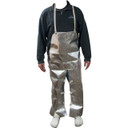 Tillman 8548 24"X48" 19 oz. Aluminized Carbon/Kevlar Split-Leg Bib Apron