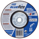 Norton 66252843197 5x1/4x5/8 - 11 In. BlueFire FastCut INOX/SS ZA/AO Grinding Wheels, Type 27, 24 Grit, 10 pack