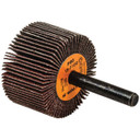 Walter 15F108 1-1/2x1 COOLCUT Mounted Flap Wheels, 80 Grit, AO, 1/4" Shank, 10 pack