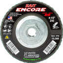 United Abrasives SAIT 79116 4-1/2x5/8-11 Encore Type 29 General Purpose With Hub Zirconium Flap Discs 40 Grit, 10 pack