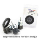 United Abrasives SAIT 02713 3x.014x1-1/4 Carbon Steel End Brush CRIMPED Wire Wheel, 12 pack