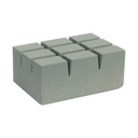 Norton 61463687870 4-1/2x3x2 In. Alundum AO Griddle Brick, Medium Grit, 5 pack