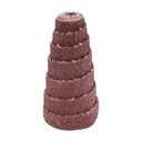 United Abrasives SAIT 38338 3/4x1-1/2x1/8 Premium Full Taper Cartridge Rolls 60 Grit, 100 pack