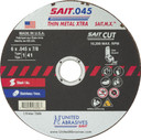 United Abrasives SAIT 23606 6x.045x7/8 SAIT.M.X. Thin Metal Xtra Cut-off Wheels, 50 pack