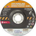United Abrasives SAIT 22040 5x1/8x7/8 A24R Pipeline General Purpose Cutting Grinding Wheels, 25 pack