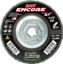 United Abrasives SAIT 71215 4-1/2x5/8-11 Encore Type 27 General Purpose With Hub Zirconium Flap Discs 36 Grit, 10 pack