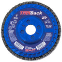 United Abrasives SAIT 70857 5x7/8 Trimback Zirconium Flap Discs, Type 27, 36 Grit, 10 pack