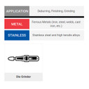 United Abrasives SAIT 45655 1/2x1x1/4 Type SF5L6 Tungsten Double Cut Alternate Cut 6" Shank Carbide Bur