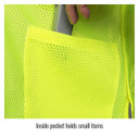 Black Stallion VS2025 ANSI Class 2 Break-Away Hi-Vis Safety Vest, Lime, X-Large