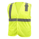 Black Stallion VS2025 ANSI Class 2 Break-Away Hi-Vis Safety Vest, Lime, Medium