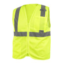 Black Stallion VS2020 ANSI Class 2 Standard Hi-Vis Safety Vest, Lime, X-Large