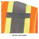 Black Stallion VS2022 ANSI Class 2 Two-Tone Hi-Vis Safety Vest, Orange, Large