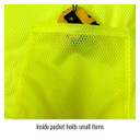 Black Stallion VS2022 ANSI Class 2 Two-Tone Hi-Vis Safety Vest, Lime, Large