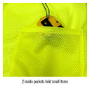 Black Stallion VS2030 ANSI Class 3 Short Sleeve Hi-Vis Safety Vest, Lime, 2X-Large