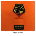 Black Stallion TF2511 NFPA 2112 & NFPA 70E FR Cotton Long Sleeve T-Shirt with Reflective Tape, Orange, Small