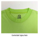 Black Stallion TF2511 NFPA 2112 & NFPA 70E FR Cotton Long Sleeve T-Shirt with Reflective Tape, Lime, 4X-Large