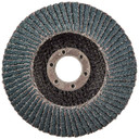 Norton 66261119270 4-1/2x7/8 In. Charger R822 ZA Center Mount Fiberglass Conical Flap Discs, Extra Coarse, P36 Grit, 5 pack