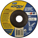 Norton 66252843331 5x1/8x7/8 In. NorZon Plus SGZ CA/ZA Grinding and Cutting Wheels, Type 27, 24 Grit, 25 pack