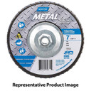 Norton 66254472670 7x5/8-11” Metal R828 Zirconia Alumina Type 27 Fiberglass Flap Discs, 40 Grit, 10 pack