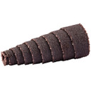 Norton 8834181755 1/2x2x1/8 In. Merit AO Full Tapered Spiral Rolls, Coarse, 80 Grit, 100 pack