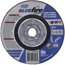 Norton 66252843207 4-1/2x1/4x5/8 - 11 In. BlueFire ZA/SC Foundry Grinding Wheels, Type 27, 24 Grit, 10 pack