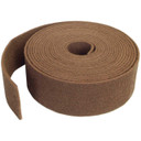 Norton 66261010081 4” x 30’ Bear-Tex Non-Woven Rolls, Premium Aluminum Oxide, Heavy Duty Medium Grit, 740 Dark Tan, 3 pack