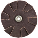 Norton 8834184077 3 in. Coated Specialties Pads & Slotted Discs, 80 Grit, 100 pack