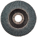 Norton 66261119274 5x7/8 In. Charger R822 ZA Center Mount Fiberglass Conical Flap Discs, Coarse, P60 Grit, 5 pack