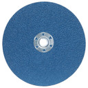 Norton 66261138817 7x5/8-11” BlueFire F826P Zirconia Alumina Speed-Change Fastener Fiber Discs, 50 Grit, Coarse, 25 pack