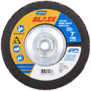 Norton 66261132168 7x5/8-11” Blaze R980P Ceramic Alumina High Density Type 27 Flap Discs, 60 Grit, Coarse, 10 pack