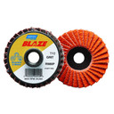 Norton 77696090159 2” Blaze Coated Mini Flap Discs, R980P TS (Type II), 120 Grit, Ceramic Alumina 10 pack