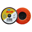 Norton 77696090147 2” Blaze Coated Mini Flap Discs, R980P TR (Type III), 60 Grit, Ceramic Alumina, 10 pack