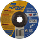 Norton 66252809376 6x1/4x7/8 In. NorZon Plus SGZ CA/ZA Grinding Wheels, Type 27, 20 Grit, 20 pack