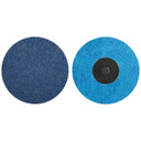 Norton 66261121053 3” BlueFire R884P TR (Type III) Quick-Change Cloth Discs, 60 Grit, Zirconia Alumina, 25 pack