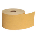 Norton 63642506153 2-3/4” x 25 Yards Gold Reserve A296 No-Fil Aluminum Oxide PSA Paper Roll, 80 Grit