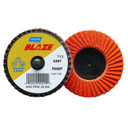 Norton 77696090154 3” Blaze Coated Mini Flap Discs, R980P TR (Type III), 120 Grit, Ceramic Alumina, 10 pack