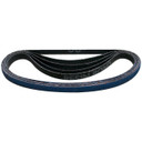 Norton 78072773764 1/4x18” BlueFire R823P Coated Zirconia Alumina Cloth File Belts, 120 Grit, Medium, 50 pack