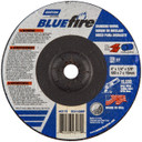 Norton 66252843179 4x1/4x3/8 In. BlueFire ZA/AO Grinding Wheels, Type 27, 24 Grit, 25 pack