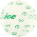Norton 77696088703 3 In. Pure Ice Q175 Aluminum Oxide Fine Grit Film Hook & Loop Discs, Green, P1200 Grit, 50 pack