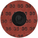 Norton 66623319027 3 In. Metal R766 AO Coarse Grit TR (Type III) Quick-Change Cloth Discs, P36 Grit, 50 pack