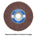 Norton 8834126042 8x2x1 In. Merit AO Very Fine Grit Arbor Hole Mount Non-Woven Interleaf Flap Wheels, 80 Grit, 3 pack