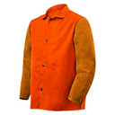 Steiner 1250-S 30" 9oz. Orange/rust Weldlite Plus Hybrid FR Cotton with Leather Sleeves Jacket, Small