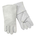 Steiner 02208 Economy Split Cowhide Stick Welding Gloves, Cotton Lined, Polyester Sewn, 14", Large