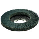 United Abrasives SAIT 76231 5x7/8 Ovation Attacker Type 27 No Hub High Density Zirconium Flap Discs 120 Grit, 10 pack