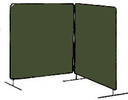 Tillman 5832066 6x6 ft Olive Duck Canvas Welding Curtain with Frame