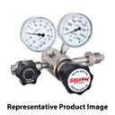Miller Smith 322-81-24-00-00 High Purity Corrosion Resistant Stainless Steel Two Stage Regulator, 100 PSI